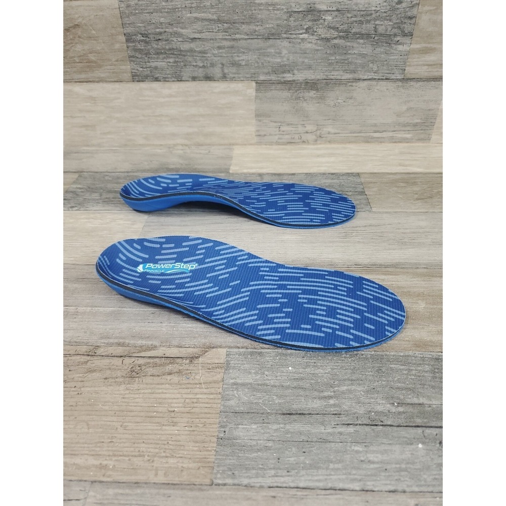 Powerstep Pinnacle Full Length Insoles Sz ASM Womens 5 -‎ 5.5 Shoe Insert Blue